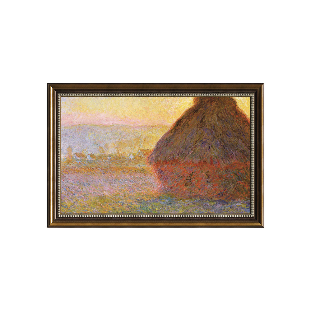 Haystacks (Sunrise) By Claude Monet