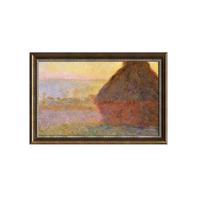 Haystacks (Sunrise) By Claude Monet
