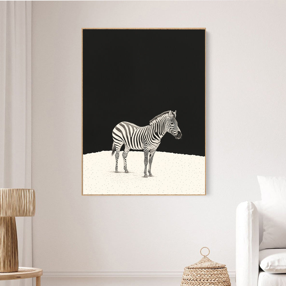Elegant Zebra Design Wall Art Canvas