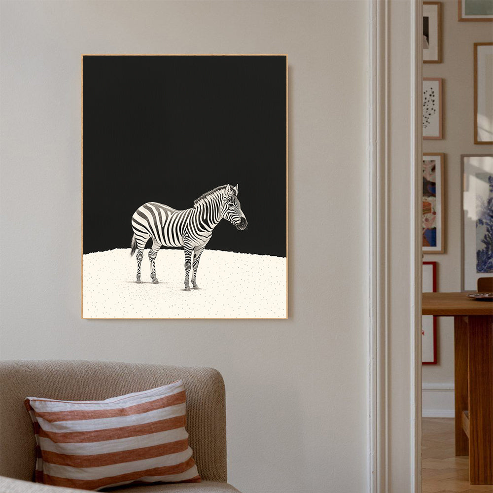 Elegant Zebra Design Wall Art Canvas