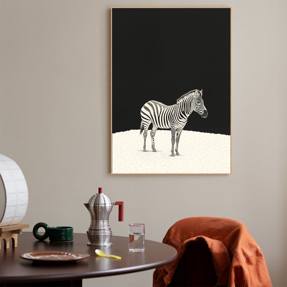 Elegant Zebra Design Wall Art Canvas