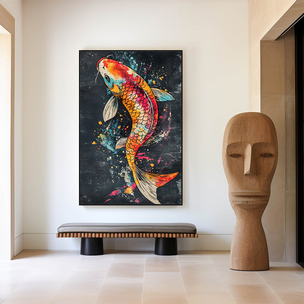 Celebrate Strength And Beauty With The Timeless Elegance Of A Koi Fish