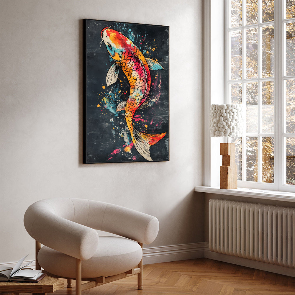 Celebrate Strength And Beauty With The Timeless Elegance Of A Koi Fish
