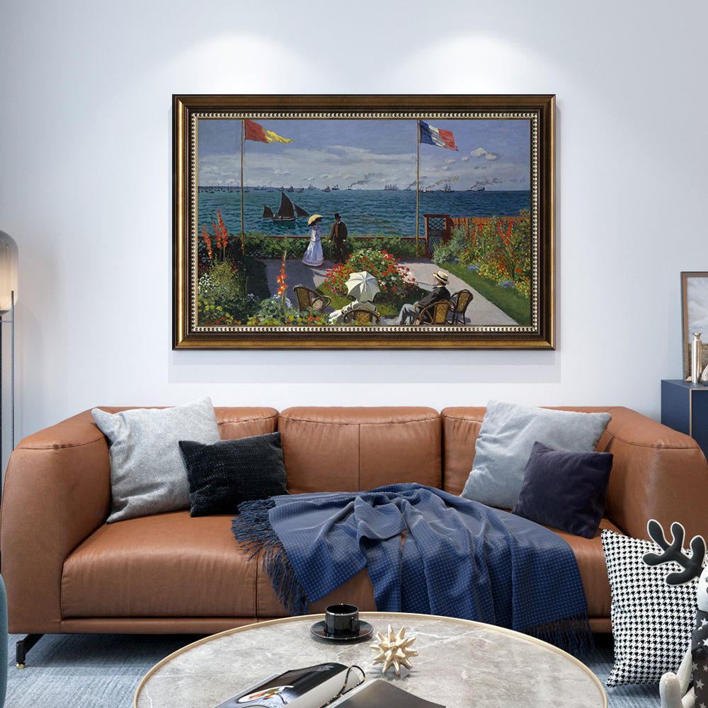 Garden At Sainte-Adresse By Claude Monet