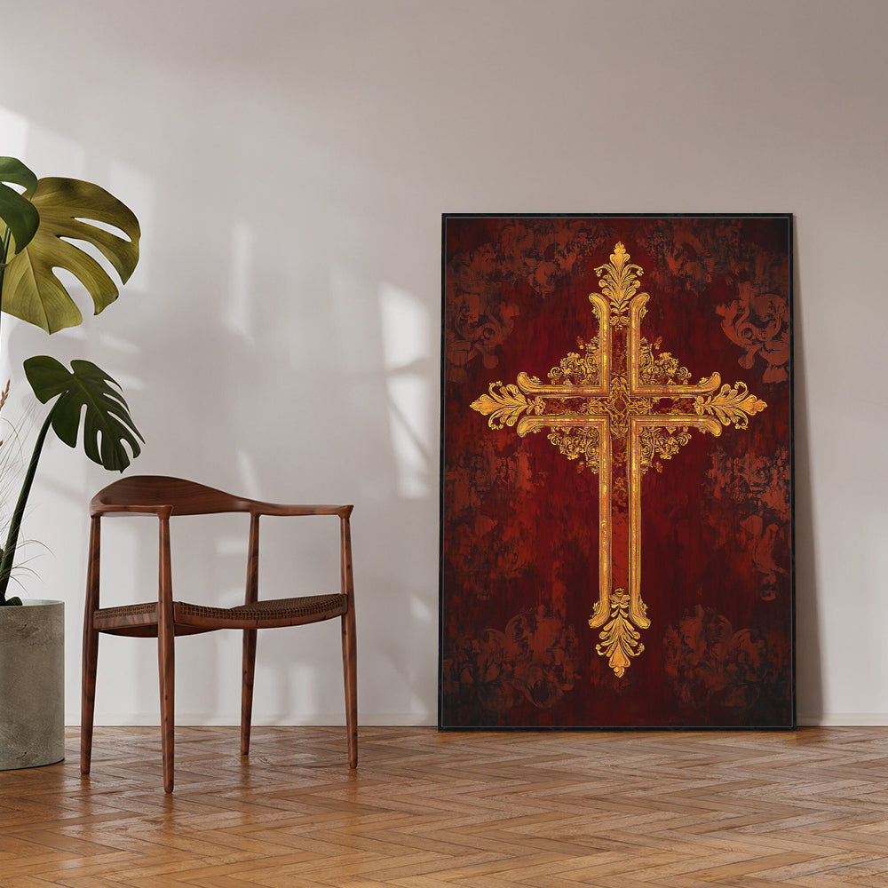 Sacred Beauty Meets Artistic Excellence In This Golden Cross Design
