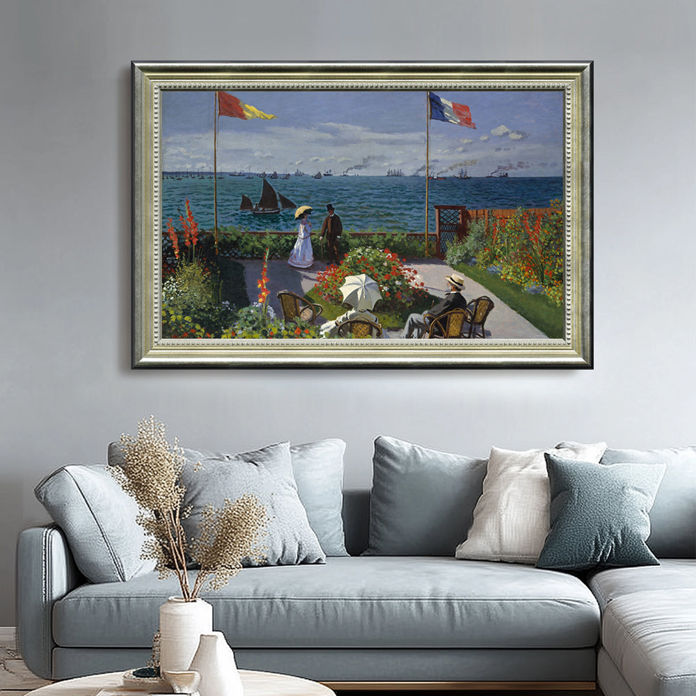 Garden At Sainte-Adresse By Claude Monet