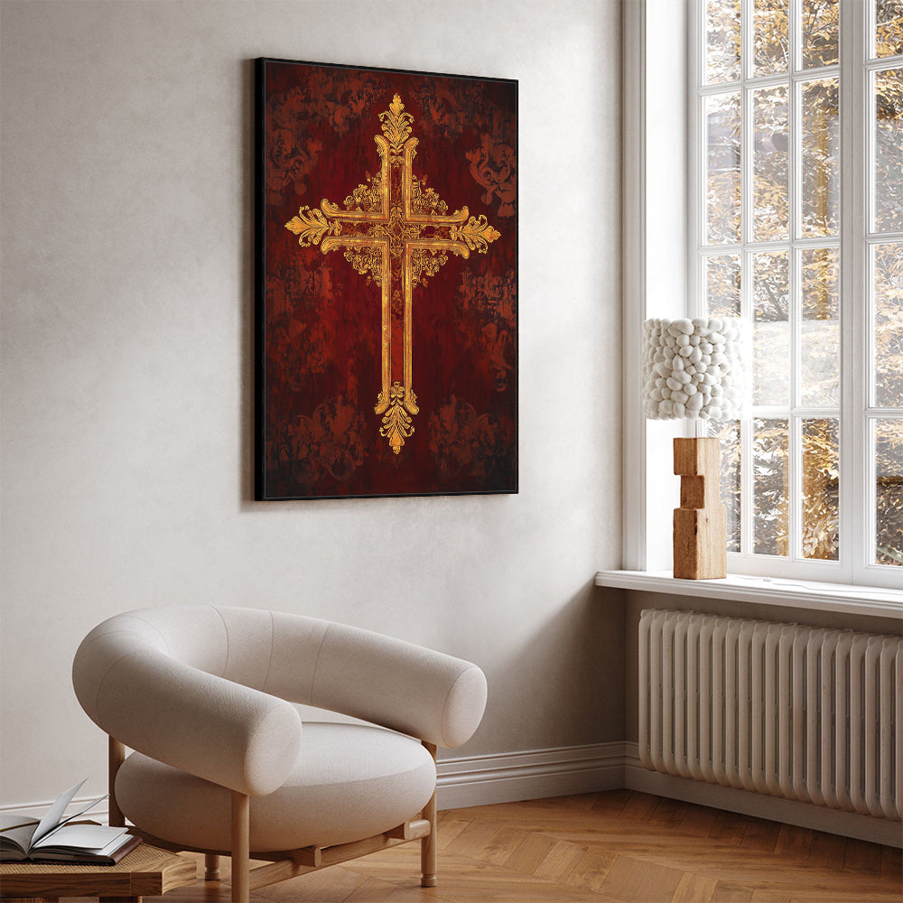 Sacred Beauty Meets Artistic Excellence In This Golden Cross Design