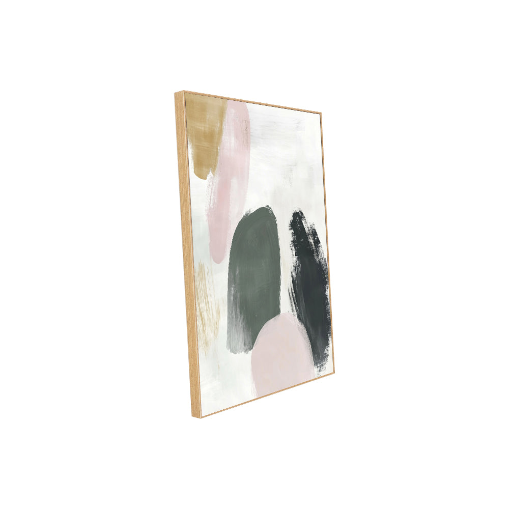 Modern Pastel Brushstroke Canvas Wall Art