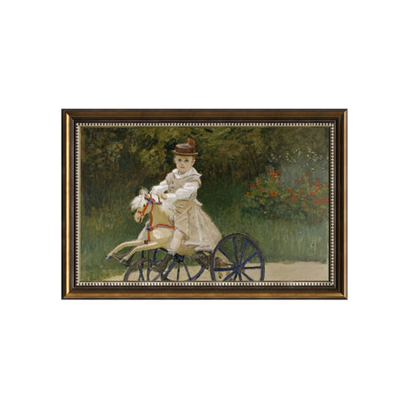 Jean Monet On His Hobby Horse By Claude Monet
