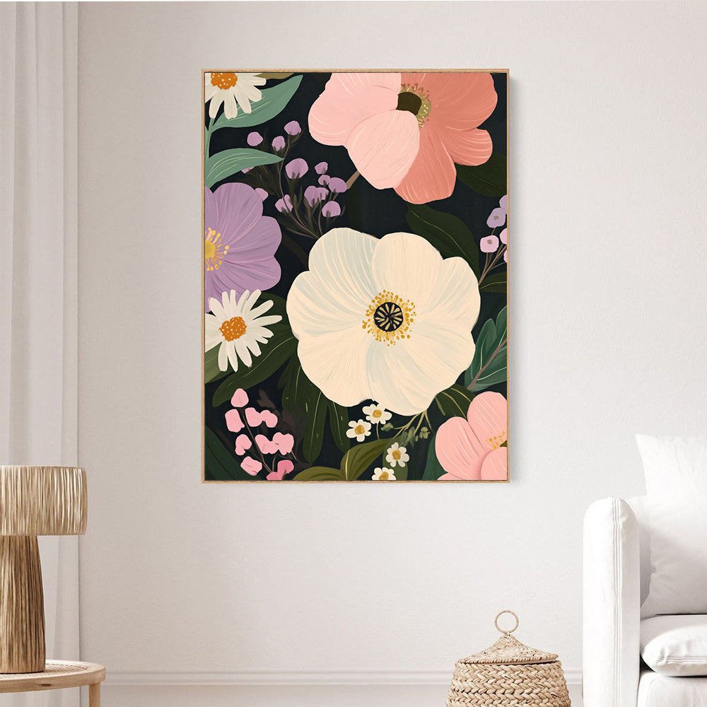 Floral Bloom Canvas Wall Art