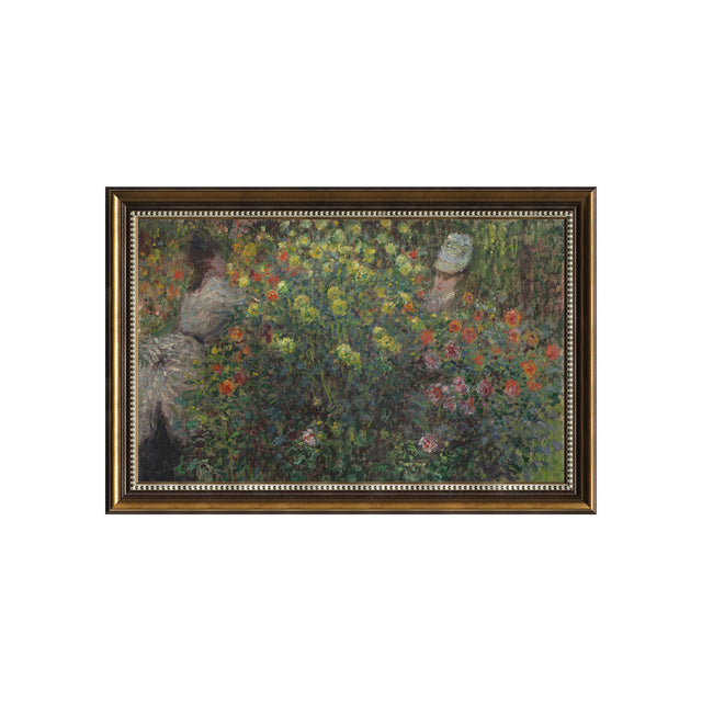 Women In The Garden By Claude Monet