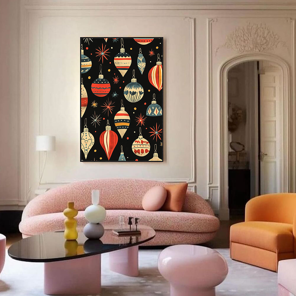 Retro Charm Meets Holiday Cheer – Perfect For Your Festive Space