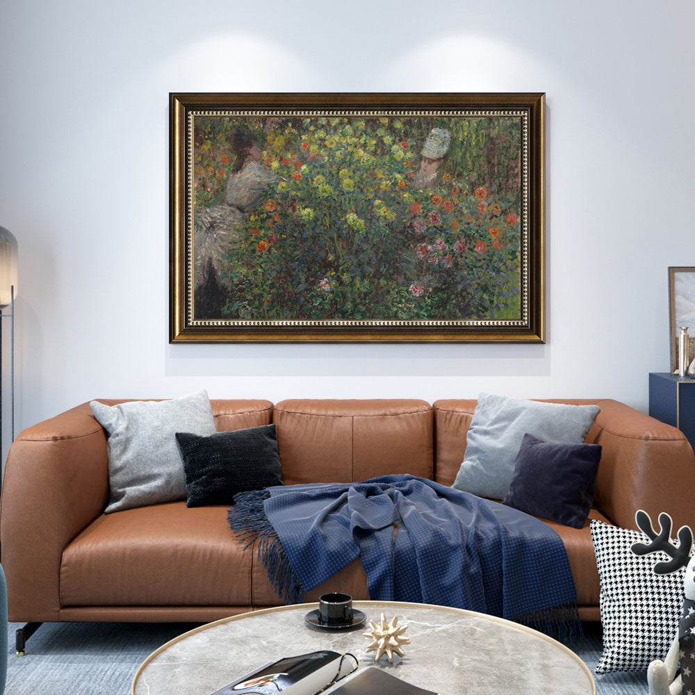 Women In The Garden By Claude Monet