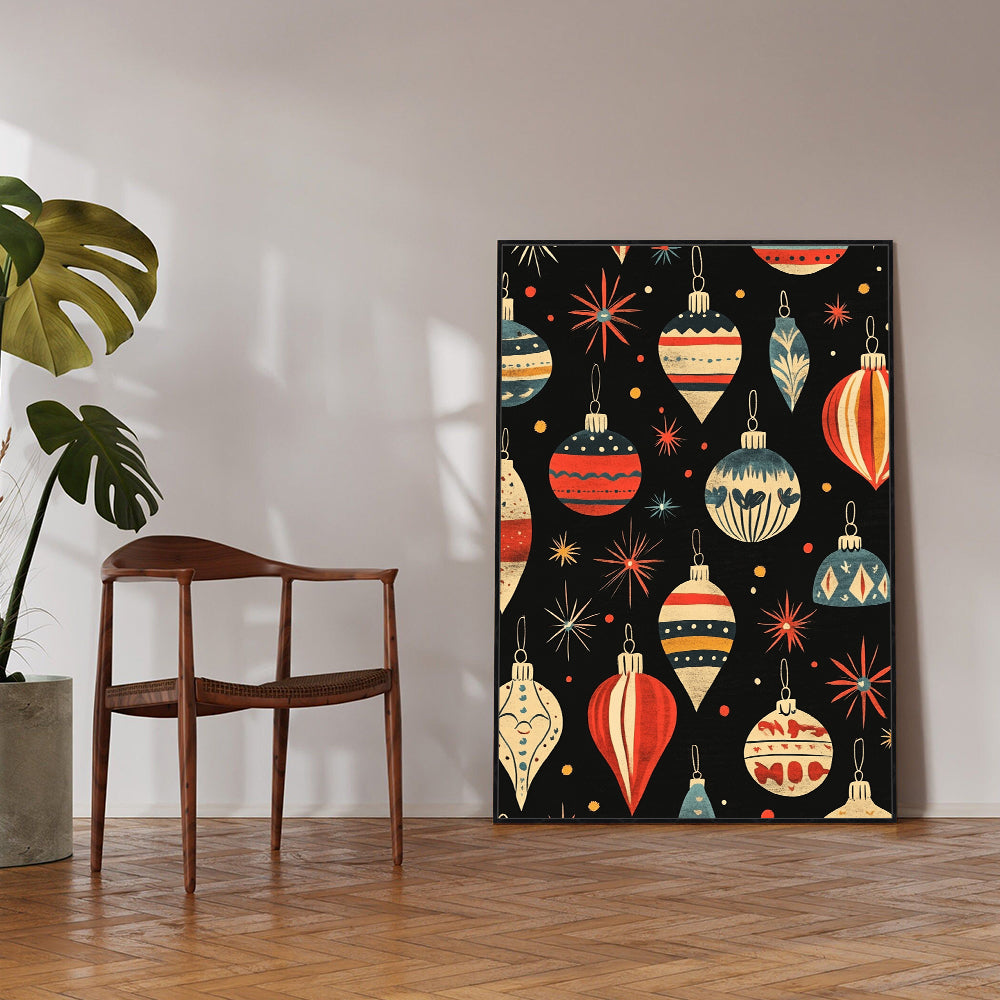 Retro Charm Meets Holiday Cheer – Perfect For Your Festive Space