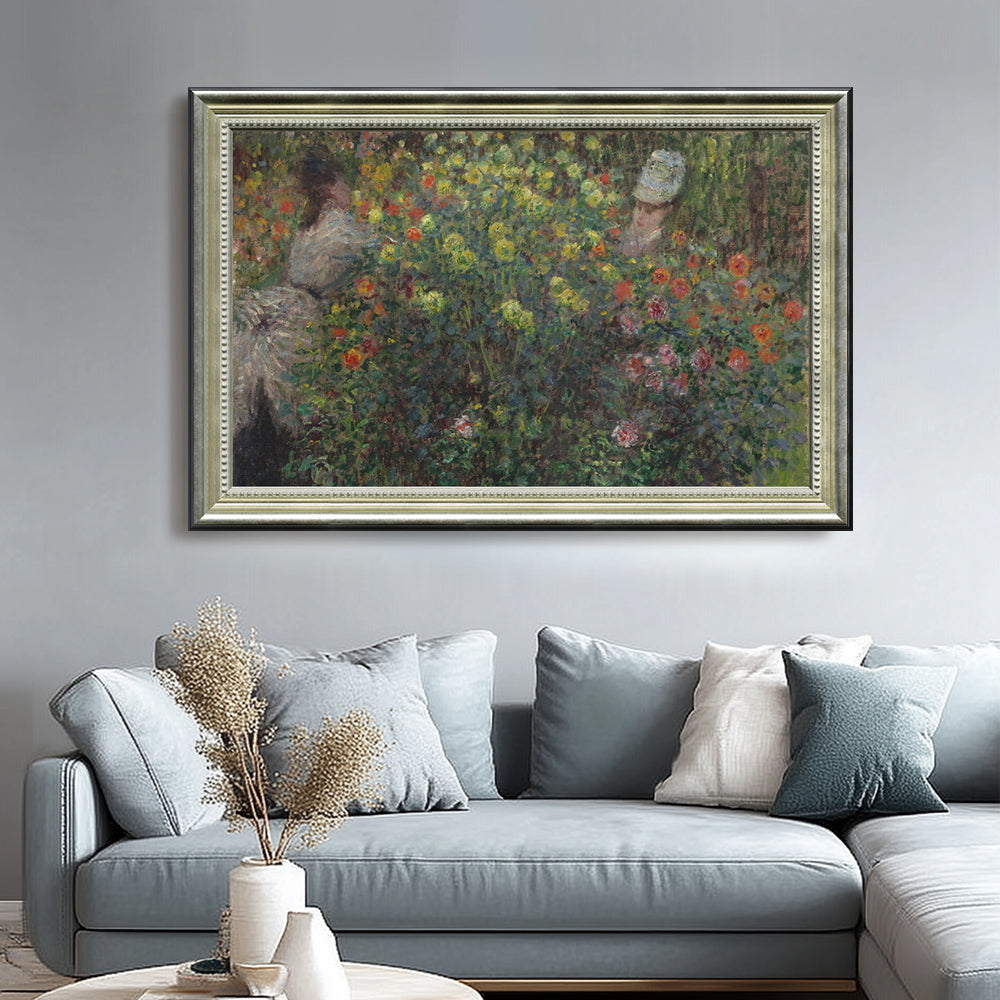 Women In The Garden By Claude Monet