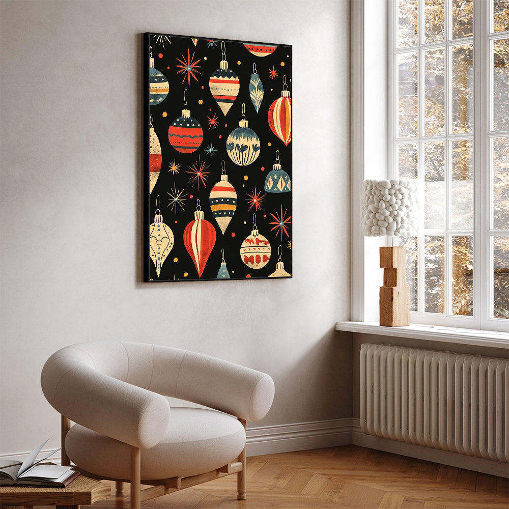 Retro Charm Meets Holiday Cheer – Perfect For Your Festive Space