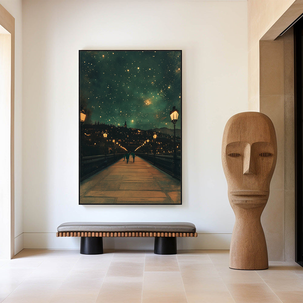 City Lights And A Cosmic View – The Perfect Harmony Of Earth And Sky