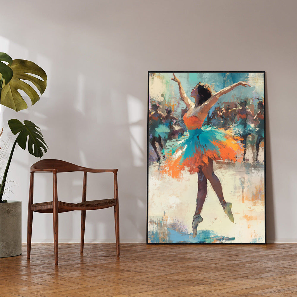 Dancing Colors Canvas – Ballerina In Motion
