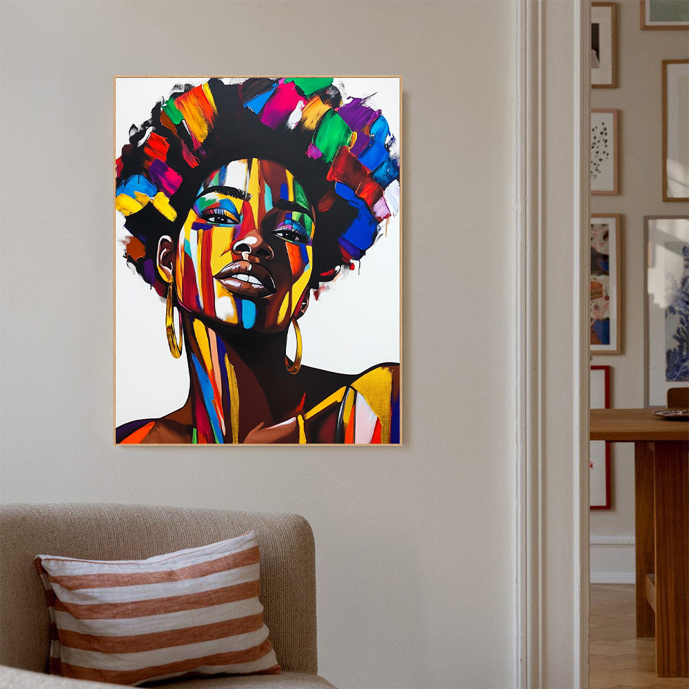Vibrant Afro Pop Art Canvas Wall Art