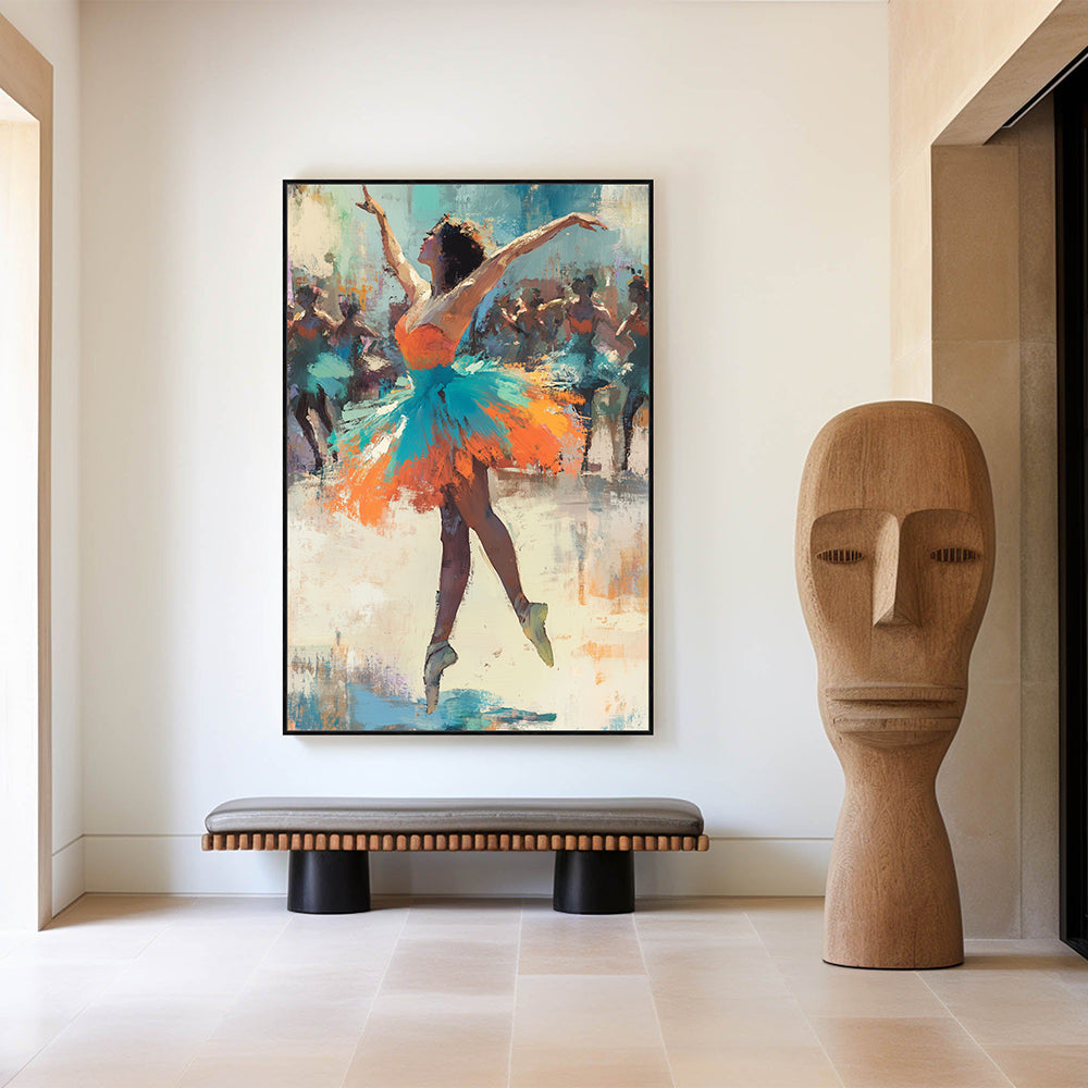 Dancing Colors Canvas – Ballerina In Motion