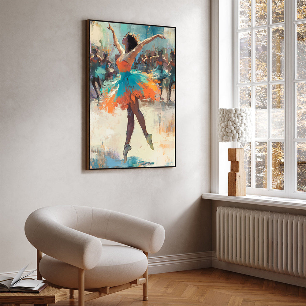 Dancing Colors Canvas – Ballerina In Motion