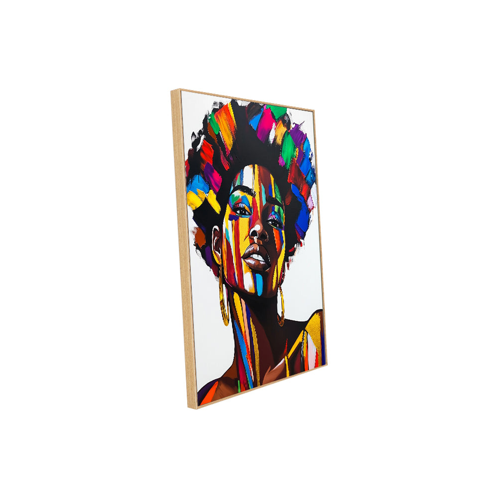Vibrant Afro Pop Art Canvas Wall Art