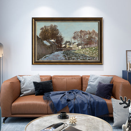 The Road To Vétheuil In Winter By Claude Monet