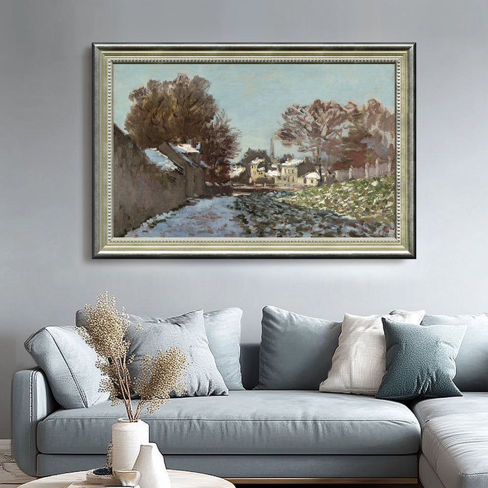 The Road To Vétheuil In Winter By Claude Monet