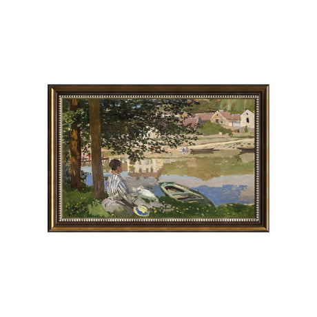 On The Bank Of The Seine, Bennecourt By Claude Monet
