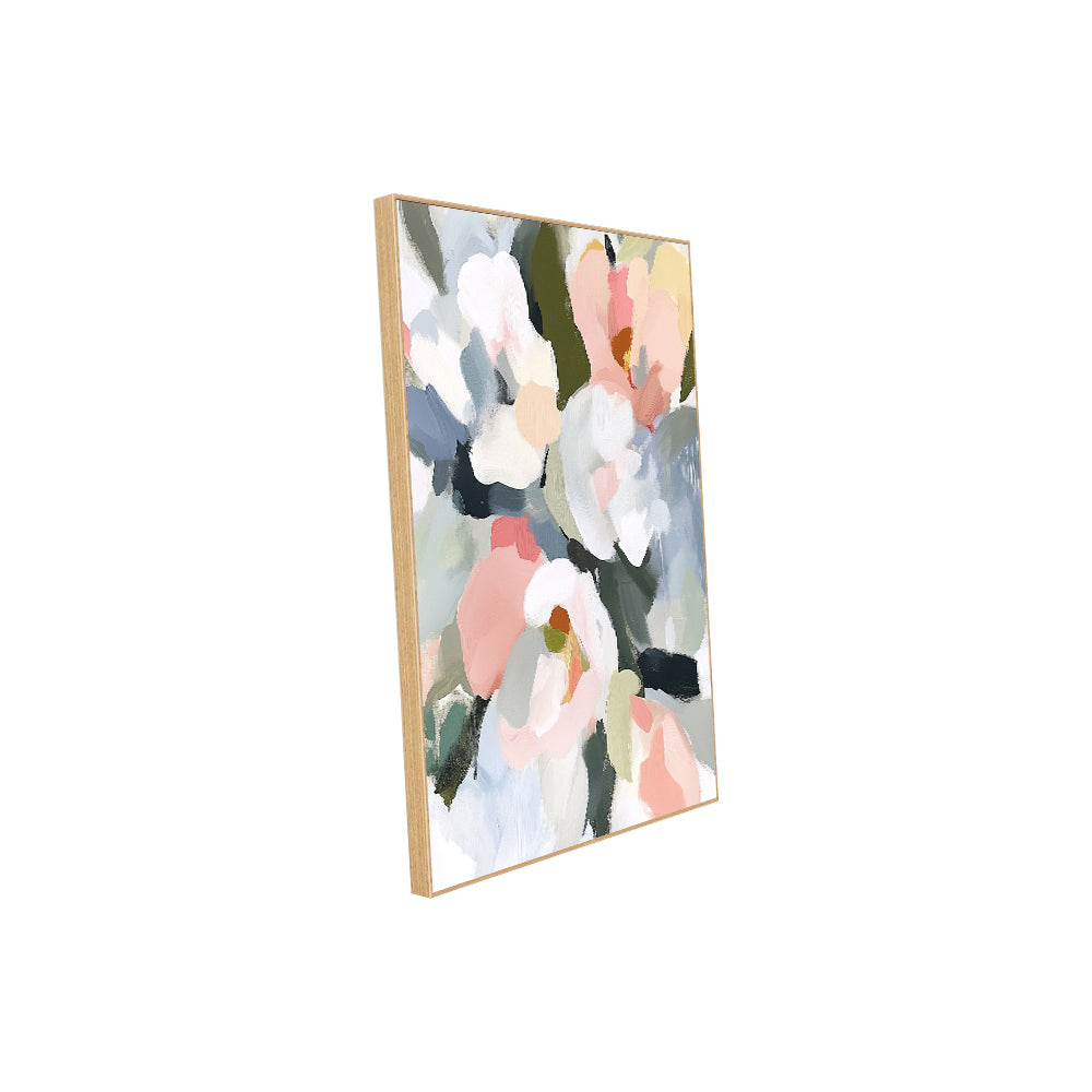 Soft Floral Canvas Wall Art – Elegant Pastel Flower Design