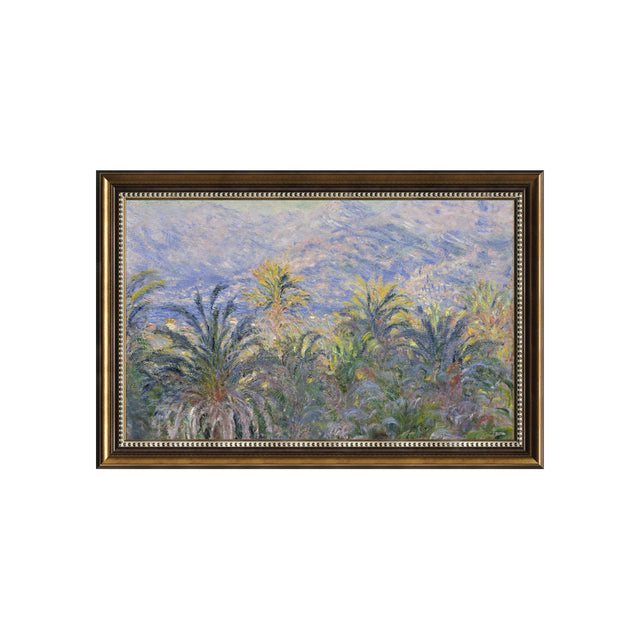 Palm Trees At Bordighera By Claude Monet