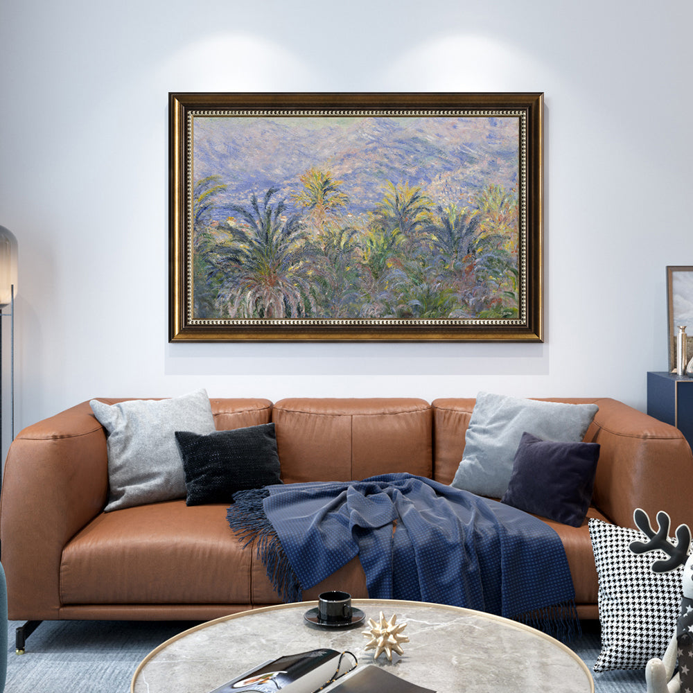 Palm Trees At Bordighera By Claude Monet