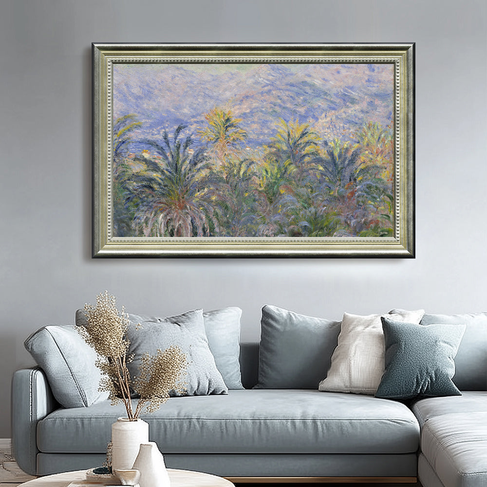 Palm Trees At Bordighera By Claude Monet