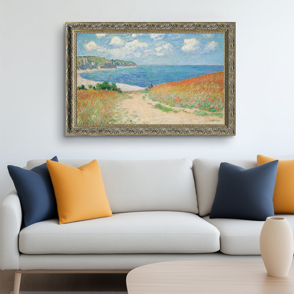 Path In The Wheat At Pourville By Claude Monet