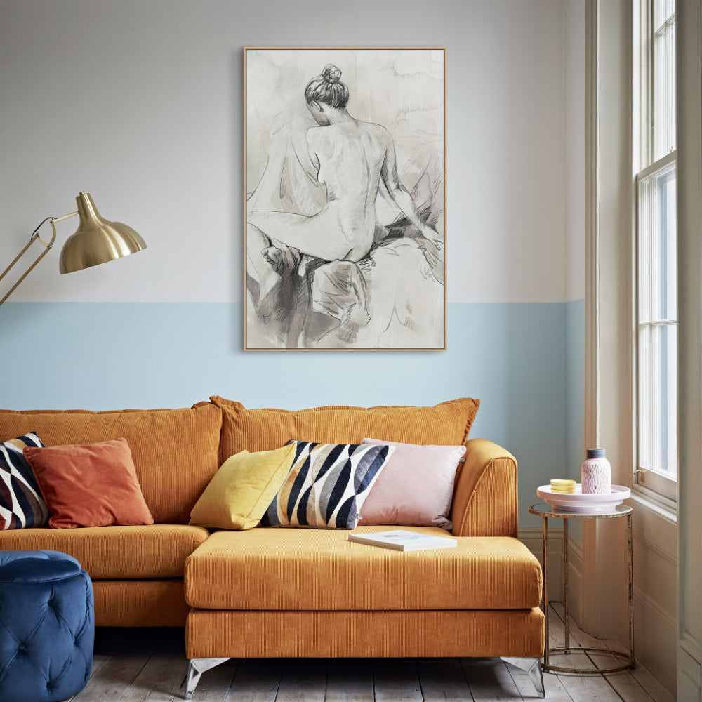 Minimalist Nude Sketch Canvas Wall Art