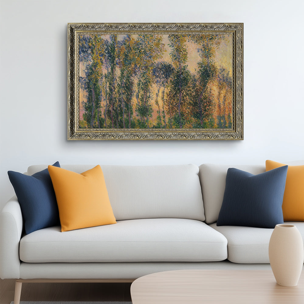 Poplars At Giverny By Claude Monet