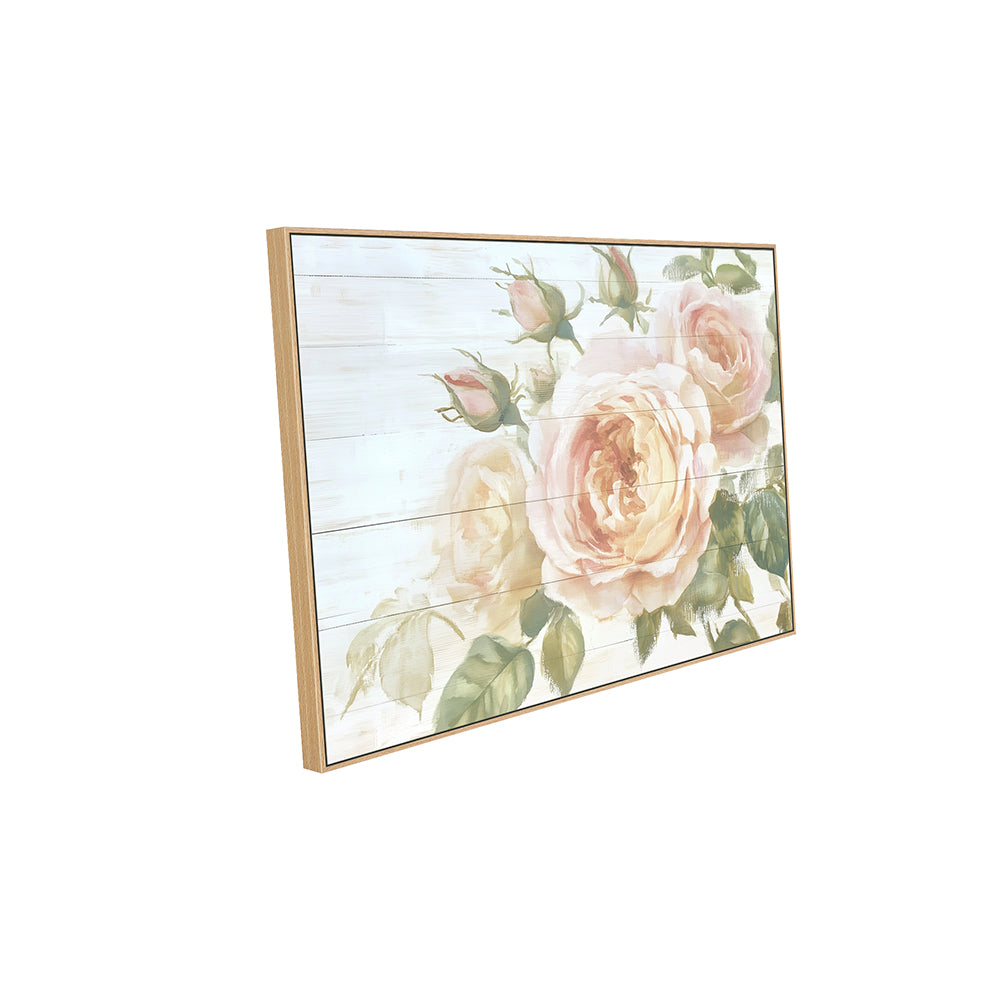 Vintage Rose Elegance Canvas Wall Art