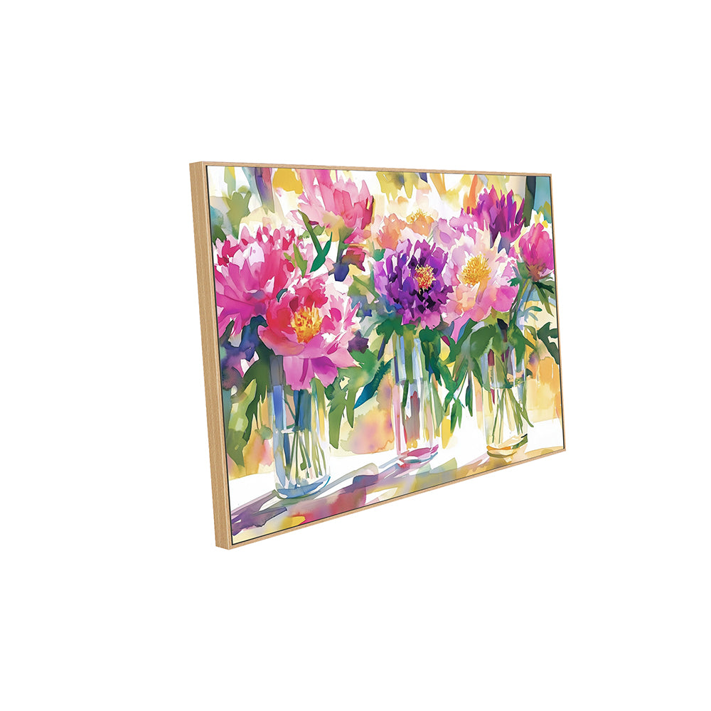Vibrant Floral Canvas Wall Art – Stunning Flower Arrangement