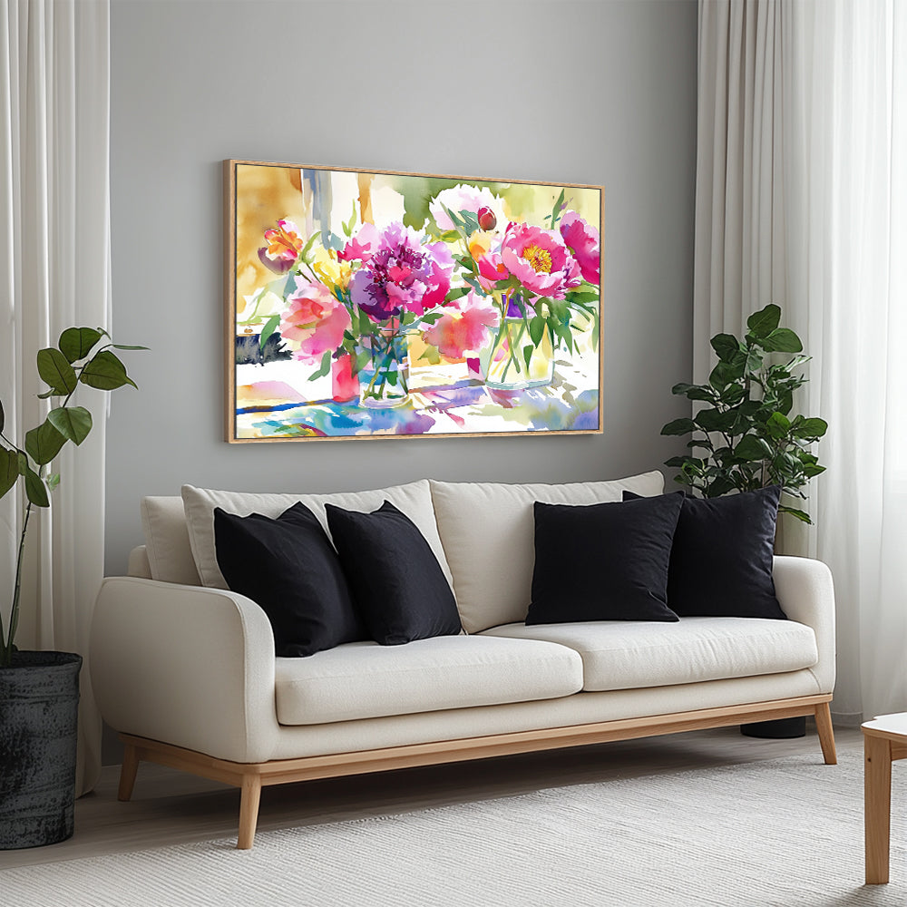 Elegant Flower Bouquet for Home Decor Canvas Wall Art