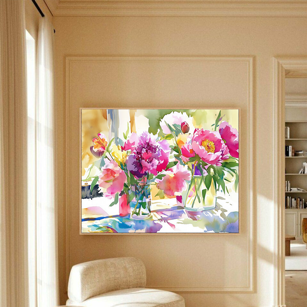 Elegant Flower Bouquet for Home Decor Canvas Wall Art
