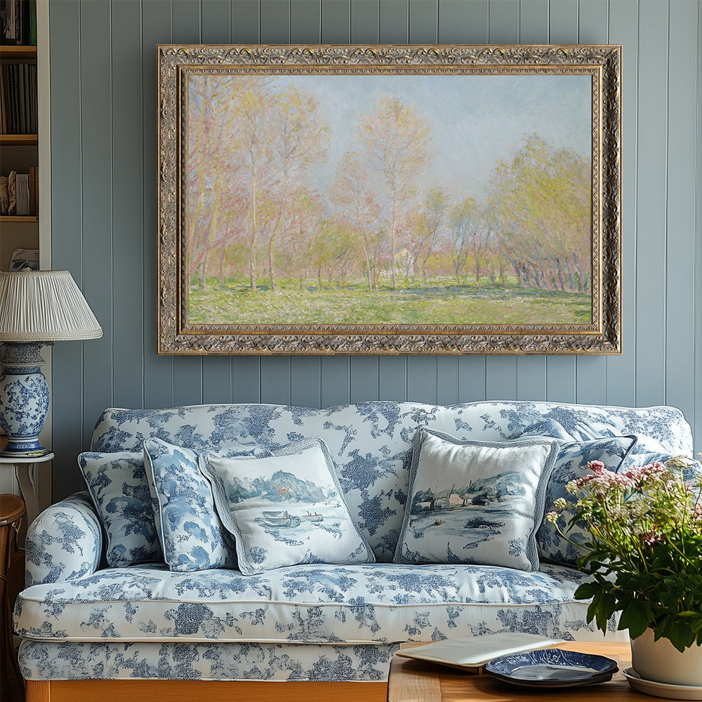 Spring In Giverny By Claude Monet