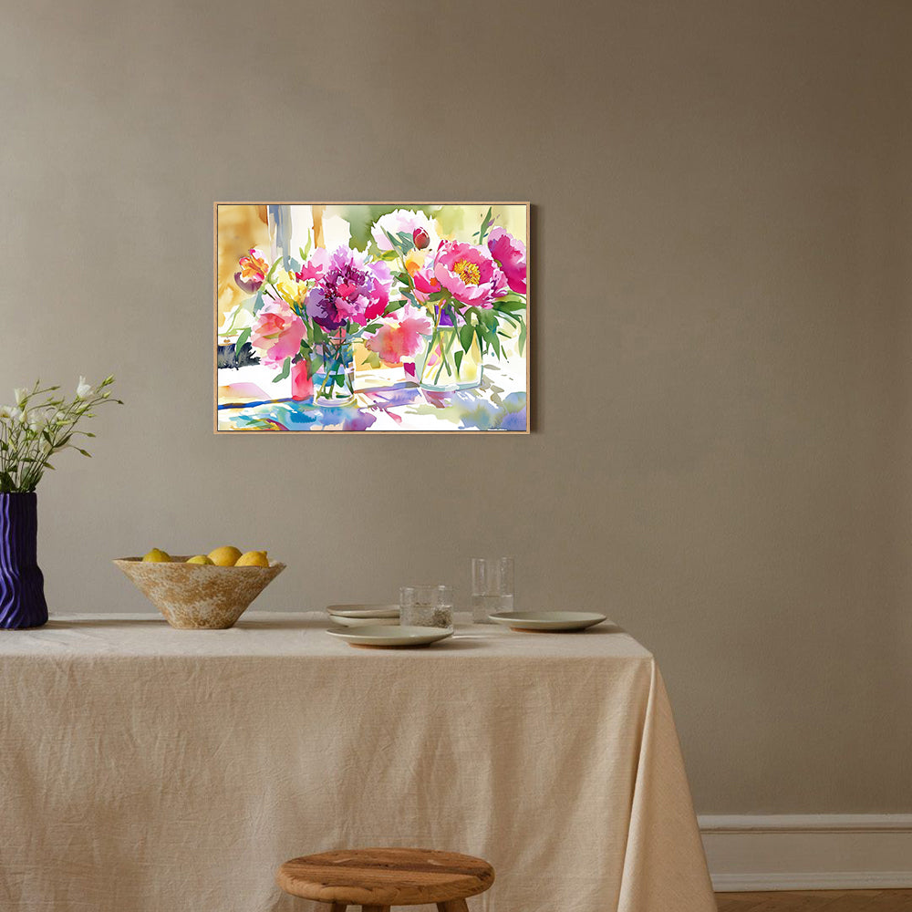 Elegant Flower Bouquet for Home Decor Canvas Wall Art