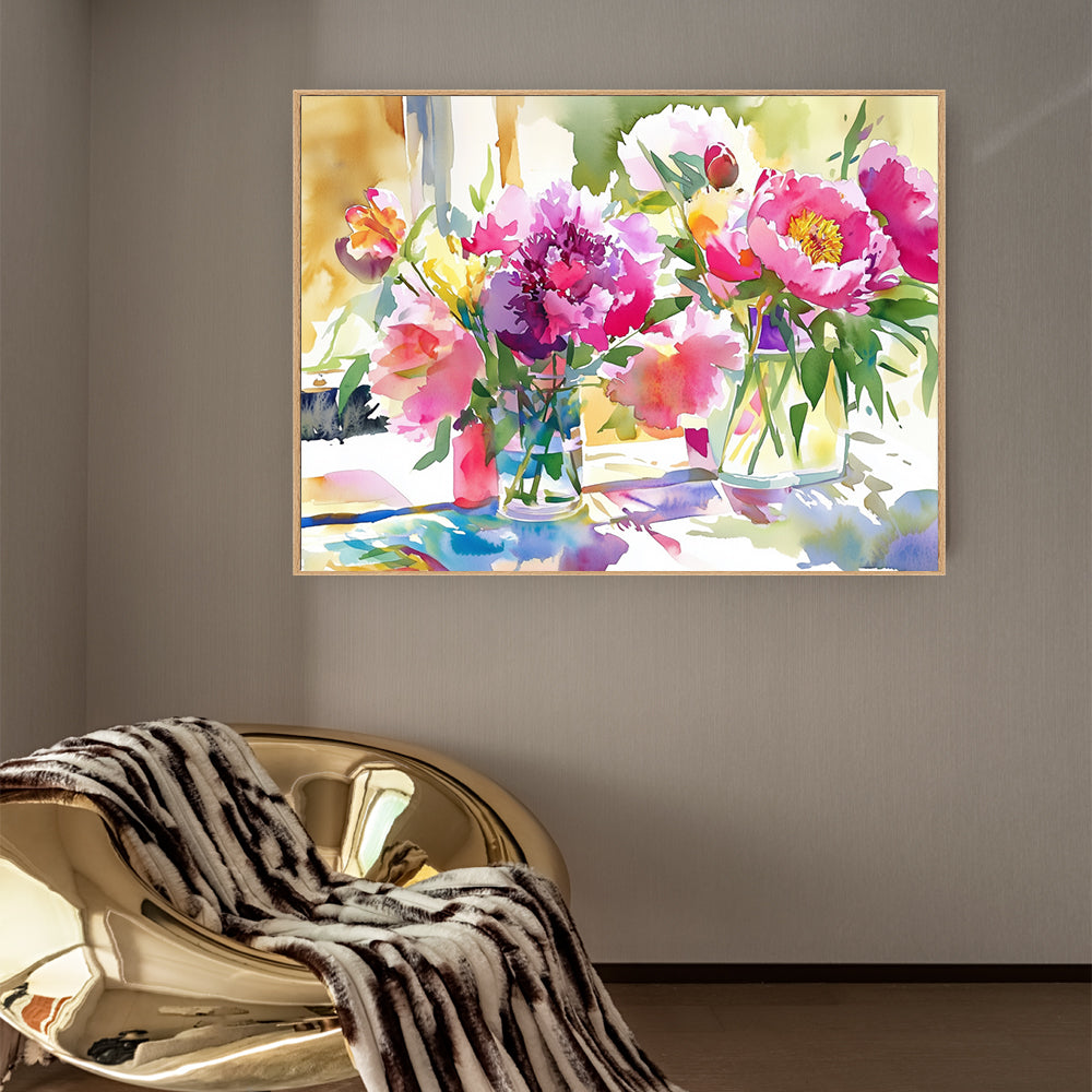 Elegant Flower Bouquet for Home Decor Canvas Wall Art