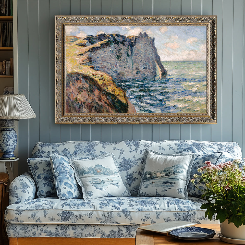 The Cliff Of Aval, Étretat By Claude Monet