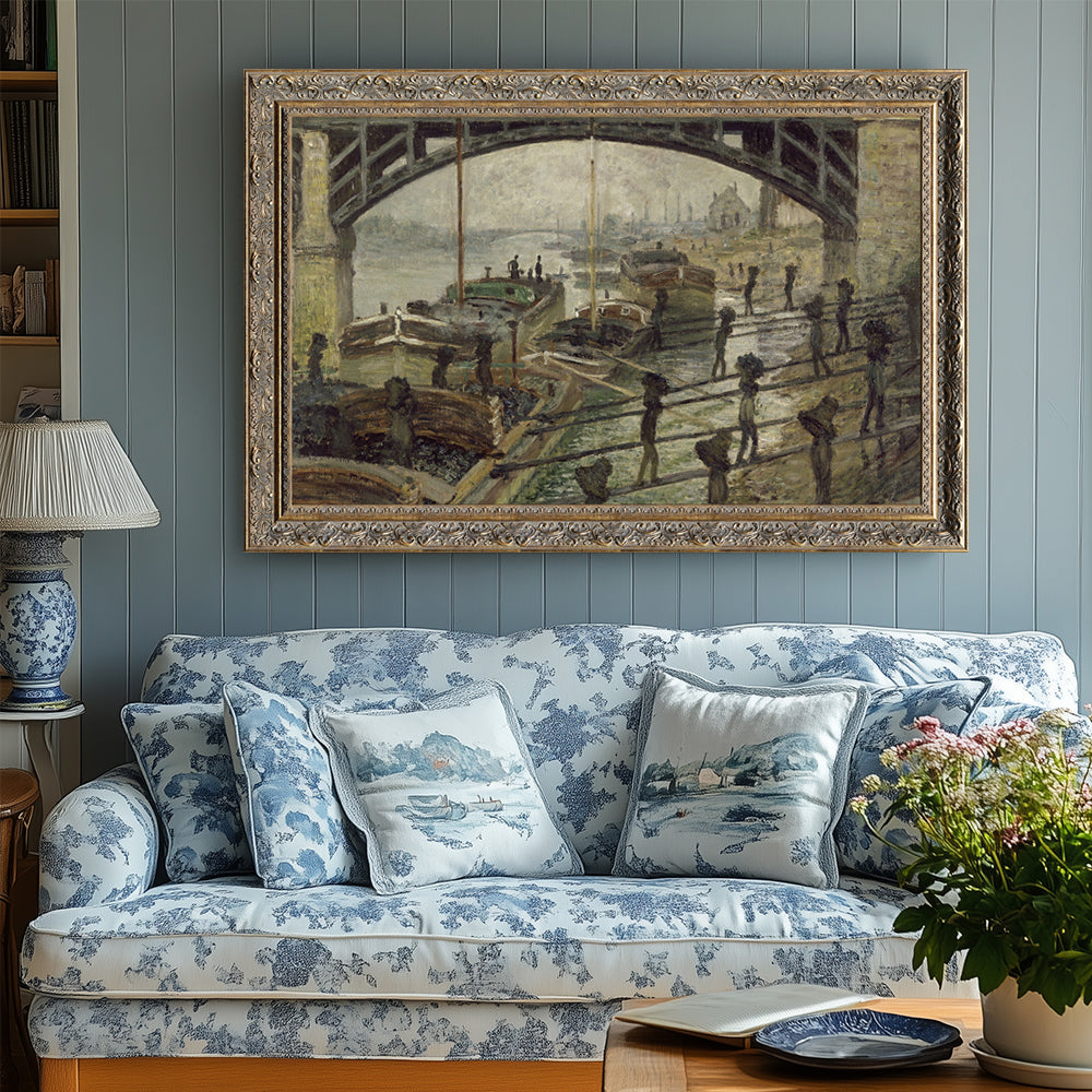 The Coalmen By Claude Monet