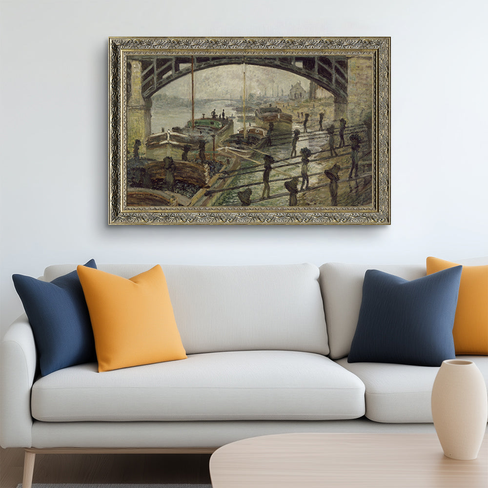 The Coalmen By Claude Monet