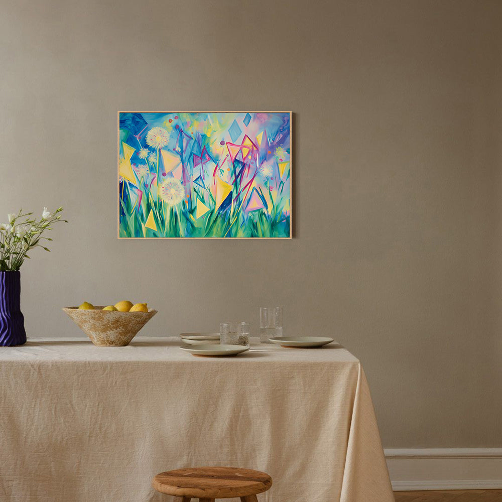 Dandelion Field Canvas Wall Art