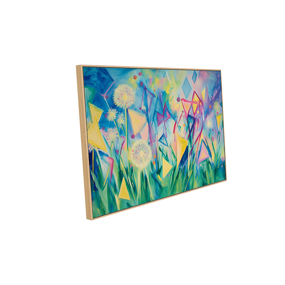 Dandelion Field Canvas Wall Art