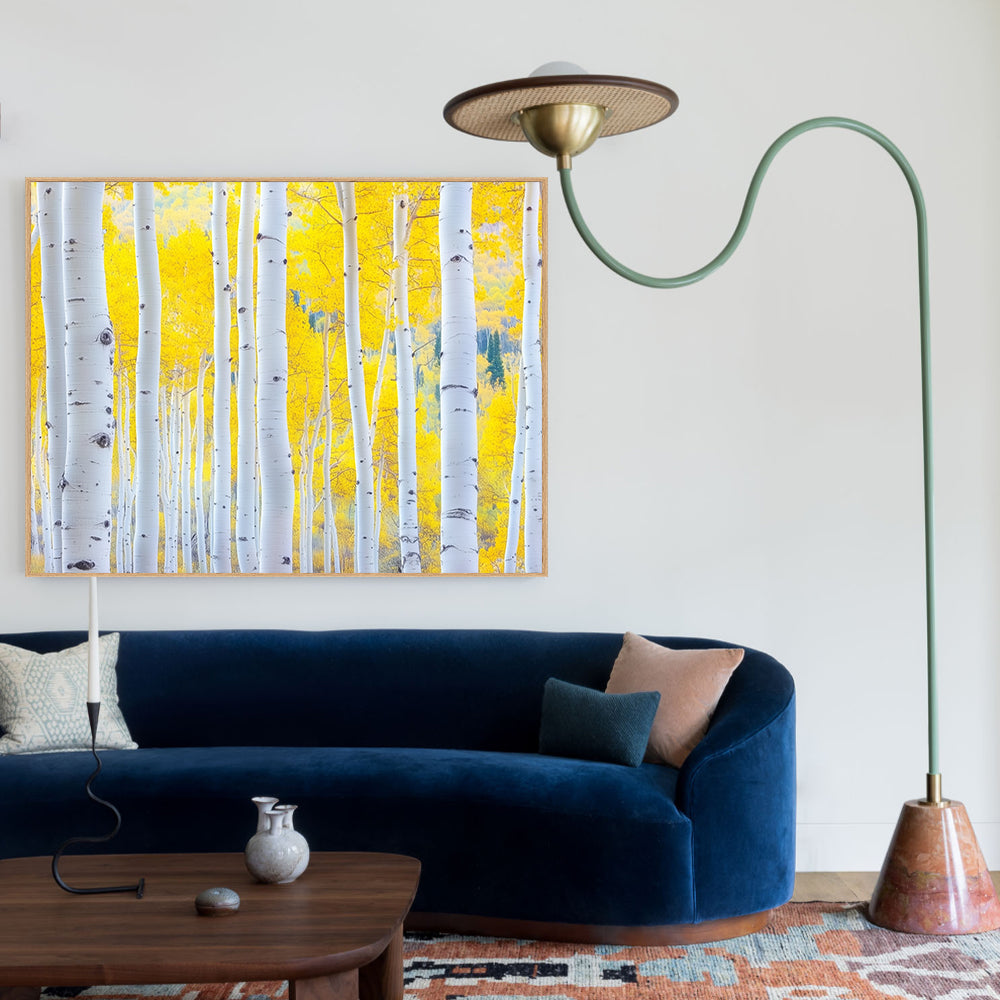 Golden Aspen Forest Canvas Wall Art