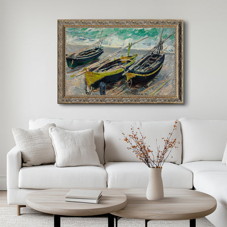 Claude Monet's "Three Fishing Boats"